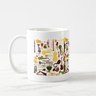 Caneca De Café Instrumentos de música