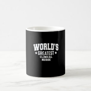 Caneca De Café Instrutor Clínico Enfermeira Maior do Mundo