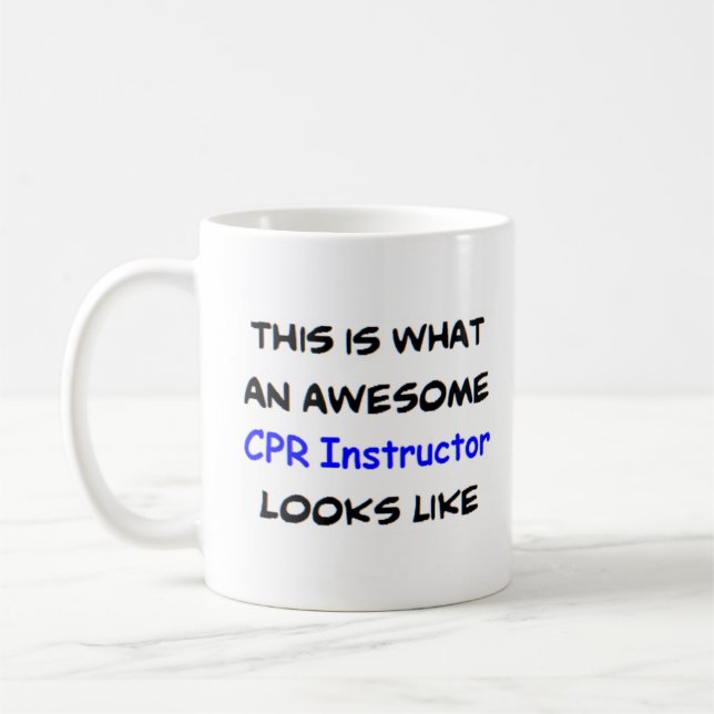 Caneca De Café instrutor de cpr, incrível (Esquerda)