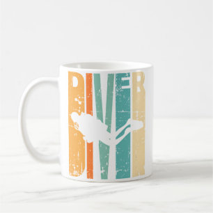 Caneca De Café Instrutor de Mergulho Instrucor Mergulho Scuba