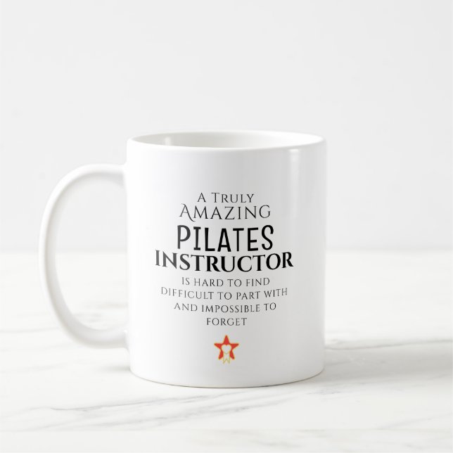 Caneca De Café Instrutor de Pilates Incrível Difícil de Encontrar (Esquerda)