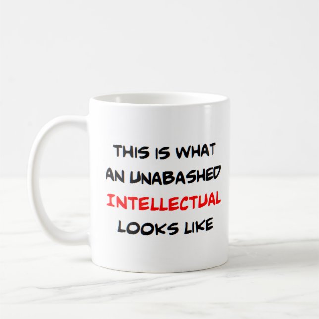 Caneca De Café intelectual não abusado (Esquerda)