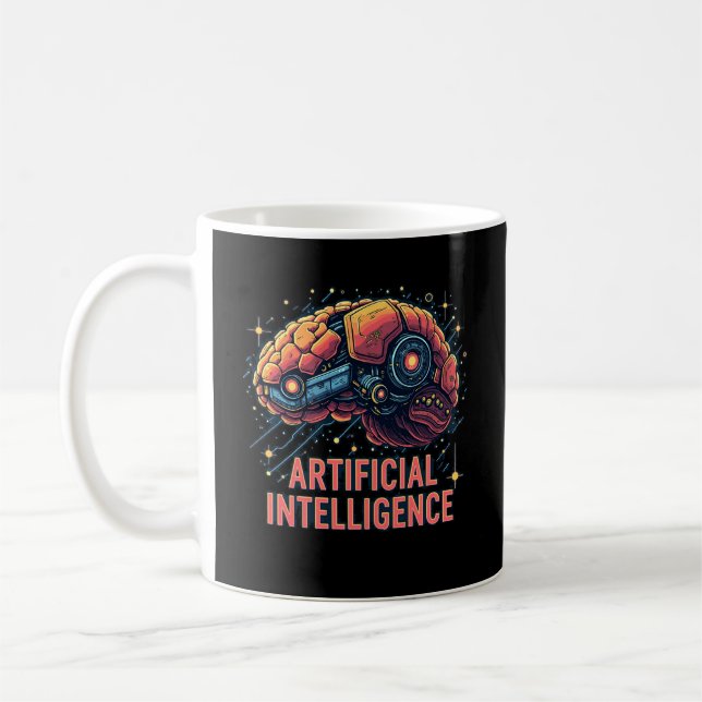 Caneca De Café Inteligência Artificial Coffee Mug (Esquerda)