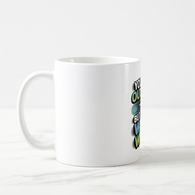 Caneca De Café Inteligência Artificial Trabalha Com Gráfico AI (Esquerda)