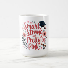 Caneca De Café Inteligente, forte e Bonito a rosa