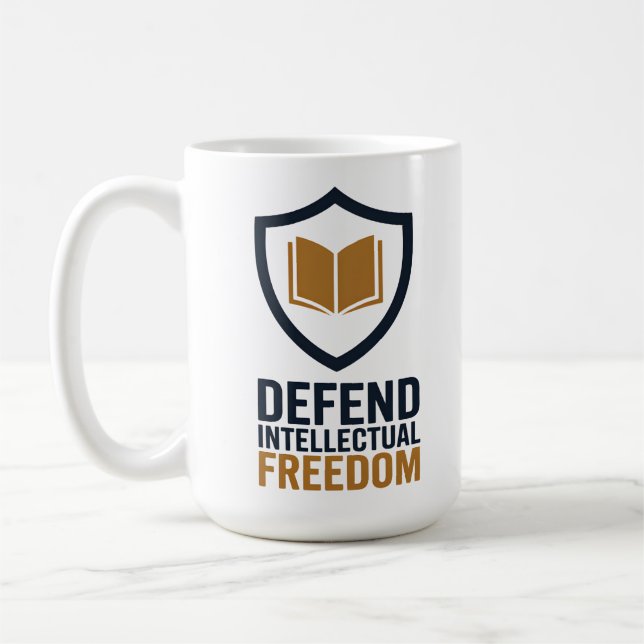 Caneca De Café Intellectual Freedom Defense (Esquerda)