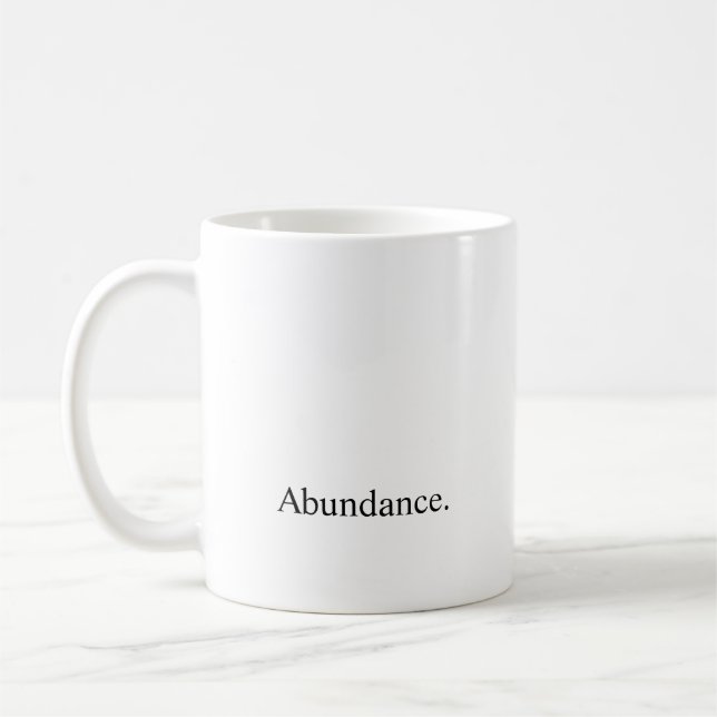 Caneca De Café Intenção "abundância " (Esquerda)