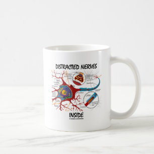 Caneca De Café Interior confundido dos nervos (sinapse)