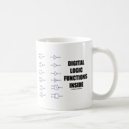 Caneca De Café Interior das funções de lógica de Digitas