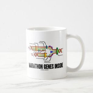 Caneca De Café Interior dos genes da maratona (réplica do ADN)
