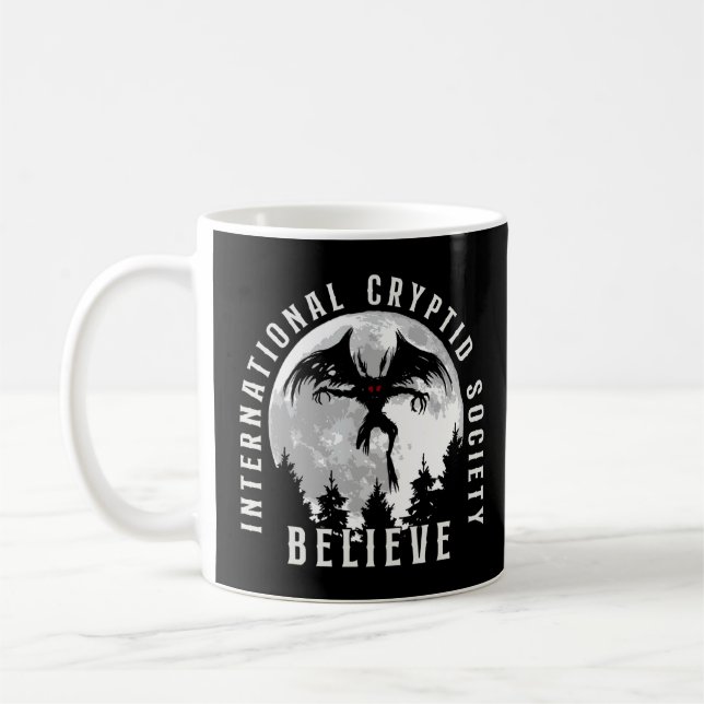 Caneca De Café International Cryptid Society Ufo Extraterrestre (Esquerda)