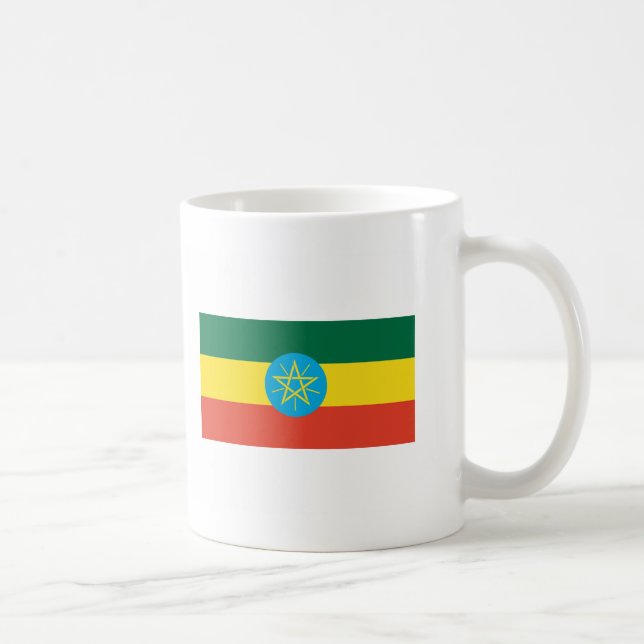Caneca De Café International da BANDEIRA de Etiópia (Direita)