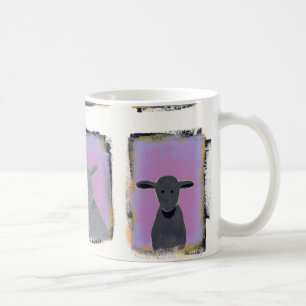 Caneca De Café Intitulado:  Carneiros brancos, carneiros