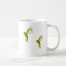 Caneca De Café Into the garden with the hummingbirds