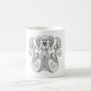 CANECA DE CAFÉ INTRICIE A CANETA DE TINTA 'N VINTAGEM DE DESIGN D