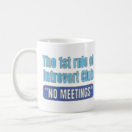 Caneca De Café Introvert Club    T-Shirt