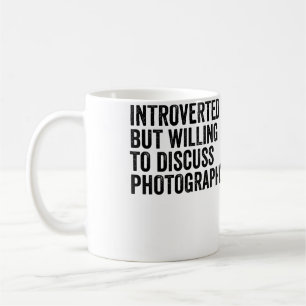 Caneca De Café Introvertido Mas Disposto a Discutir Fotografia Ph