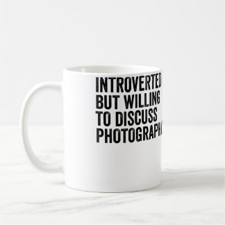 Caneca De Café Introvertido Mas Disposto a Discutir Fotografia Ph