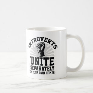 Caneca De Café Introverts unem-se