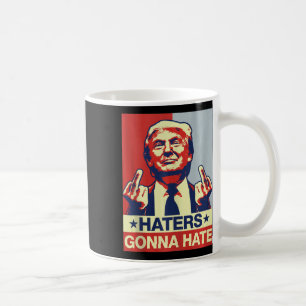 Caneca De Café Invedores Engraçados Vão Odiar Donald Trump Dedo M