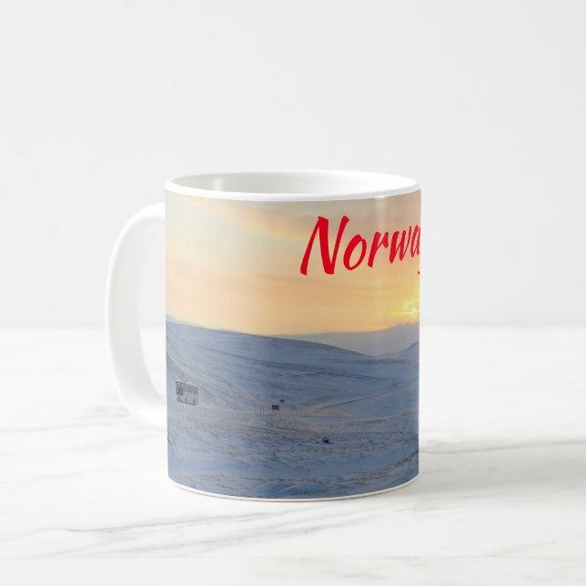 Caneca De Café Inverno da Noruega (Frente Esquerda)