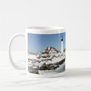 Caneca De Café Inverno em Portland Head Light