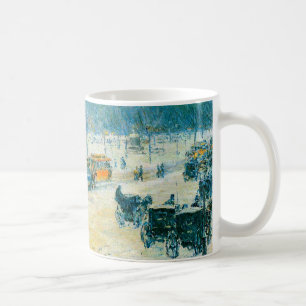 Caneca De Café Inverno na Praça da União por Frederick Childe Has