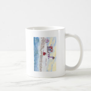 Caneca De Café inverno no Farol Nubble no Maine