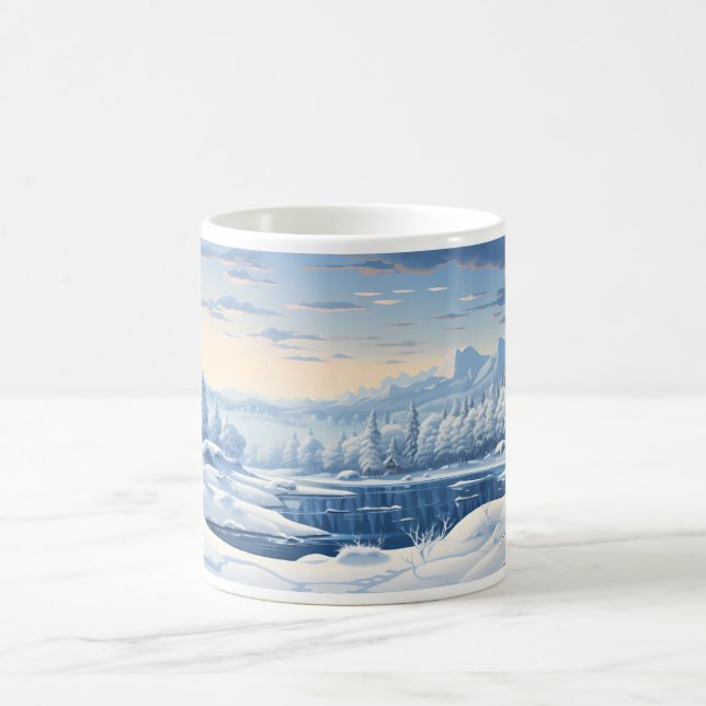 Caneca De Café Inverno no mundo da fantasia (Centro)