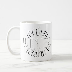 Caneca De Café Inverno Quente Desejo De Mão-De-Mão