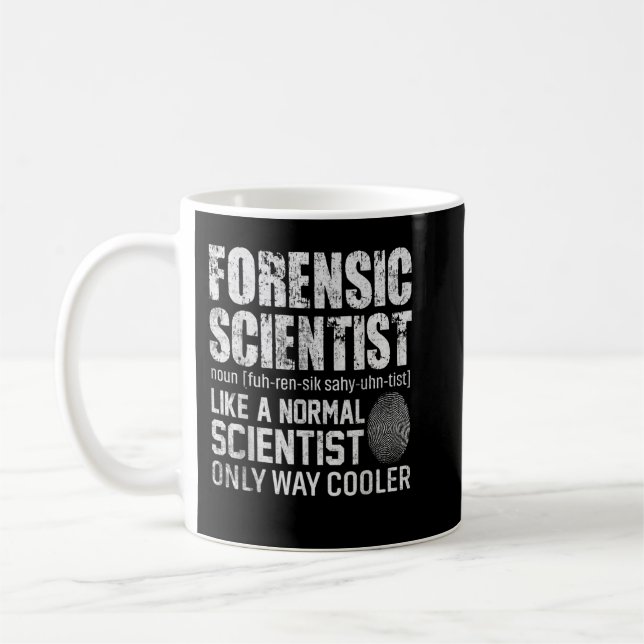 Caneca De Café Investigador científico forense Way Cooler (Esquerda)