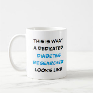 Caneca De Café investigador dedicado para a diabetes