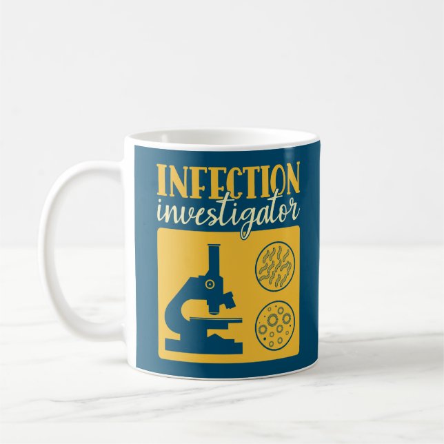 Caneca De Café Investigador - Epidemiologista Engraçado (Esquerda)