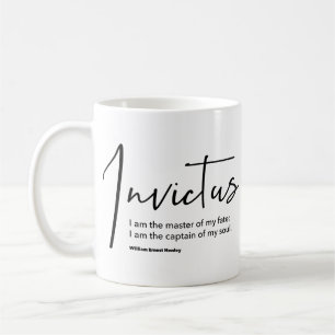 Caneca De Café Invictus Poem - Eu sou o Mestre do Meu Destino
