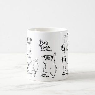 Caneca De Café Ioga do Pug