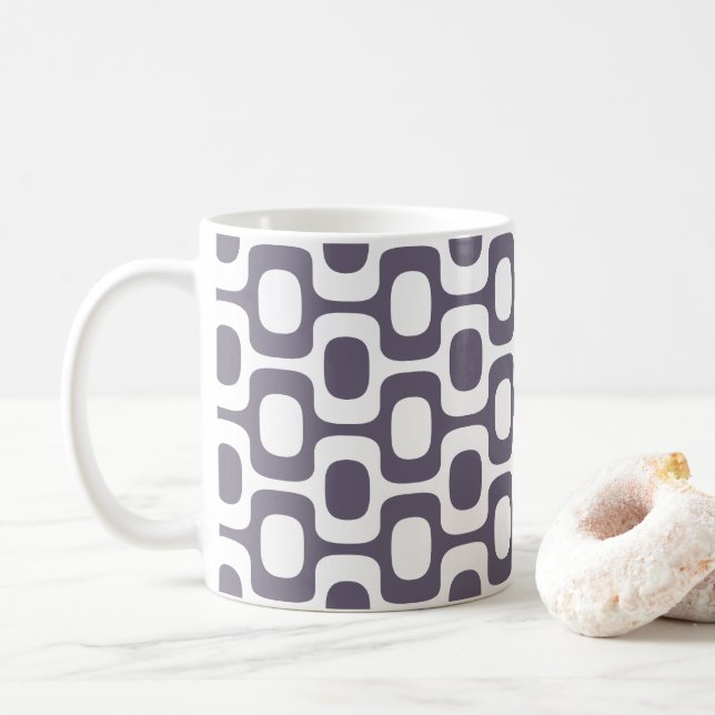 Caneca De Café Ipanema Sidewalk Pattern, Beach Pattern, Brazil (Com Donut)