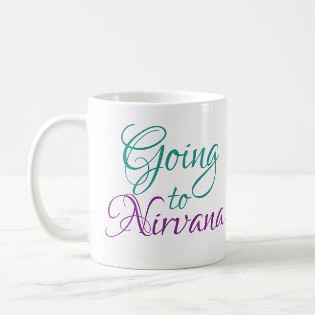 Caneca De Café Ir para Nirvana Spiritual Mug Personalizável (Esquerda)