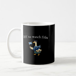 Caneca De Café Ir Ver Fitba Ganso Escocês