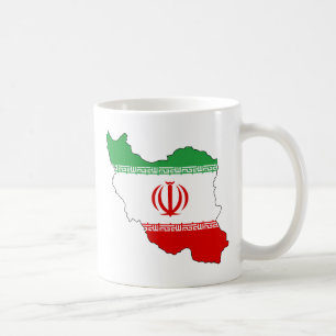 Caneca De Café Irã IR, bandeira, جمهوریاسلامیایر