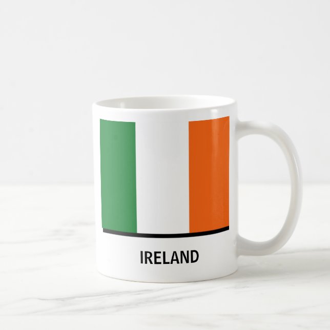 Caneca De Café ireland-bandeira, ireland-bandeira, IRELAND, (Direita)