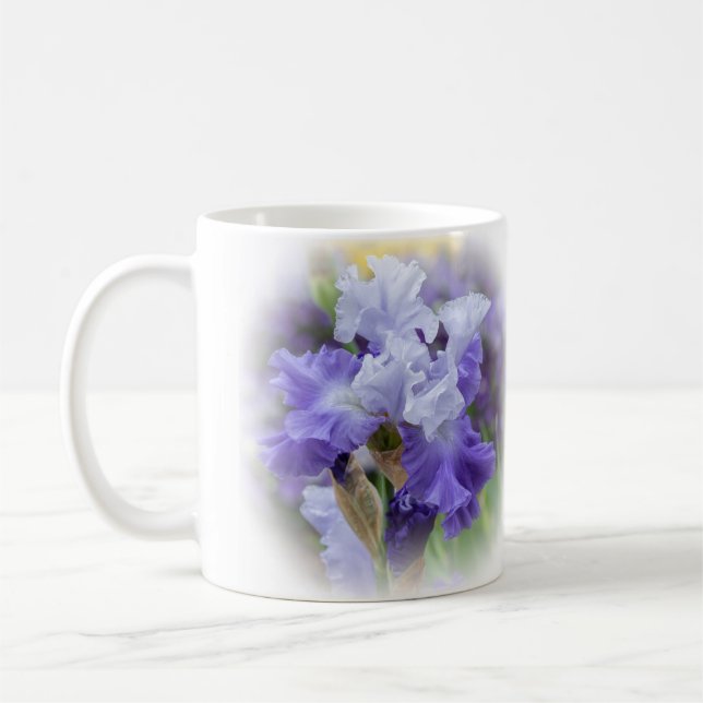 Caneca De Café Íris com barba rara - roxa e branca (Esquerda)
