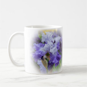 Caneca De Café Íris farpada régia - roxo & branco
