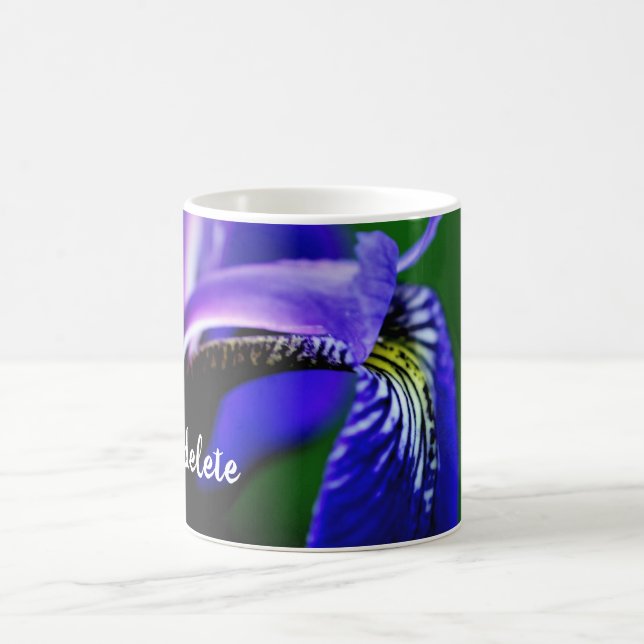 Caneca De Café Iris Flower Personalizada (Centro)