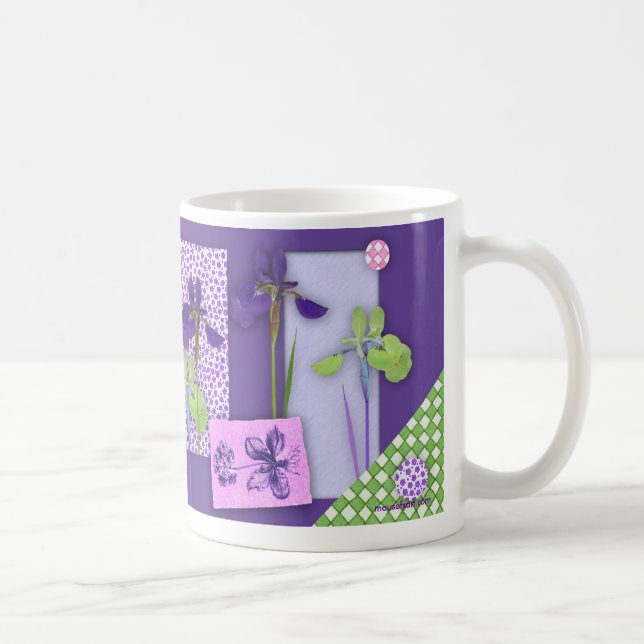 Caneca De Café Iris Scrapbook Mug (Direita)