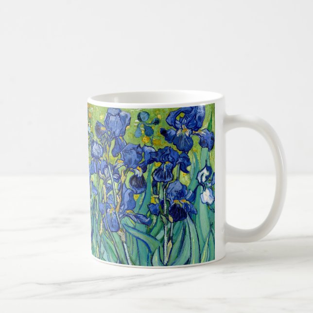 Caneca De Café Irises Vincent van Gogh Painting Mug (Direita)