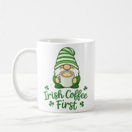 Caneca De Café Irish Coffee First Cute Gnome St. Patrick's Day