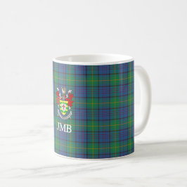 Caneca De Café Irish County Donegal Tartan Monograma