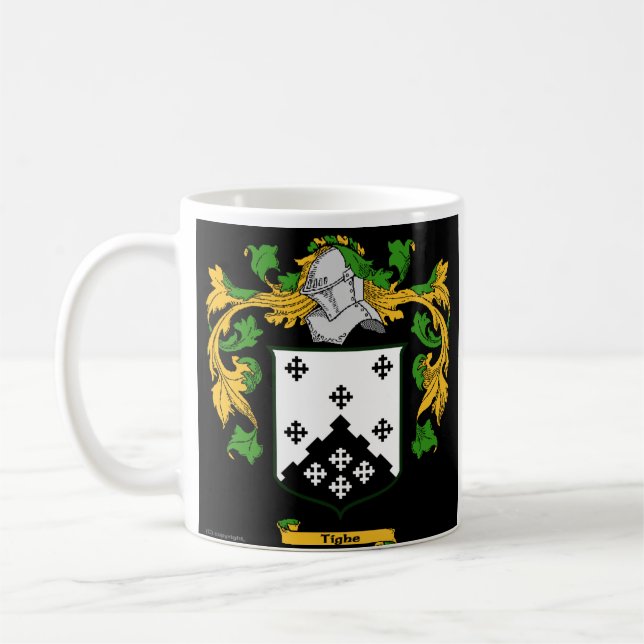 Caneca De Café Irish Crested Mugs com sua história familiar (Esquerda)