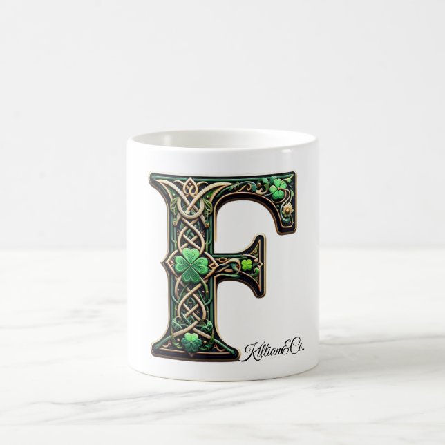 Caneca De Café Irish F Monogram Coffee Up (Centro)