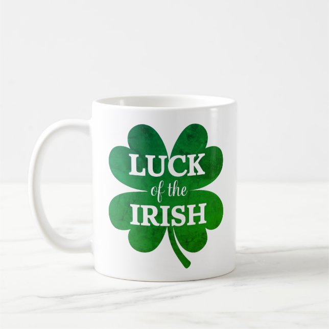 Caneca De Café Irish Four Leaf Clover (Esquerda)